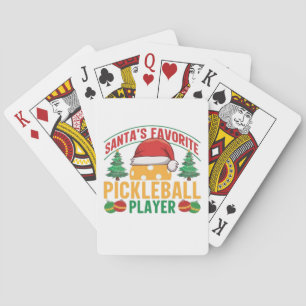 Pickleball Christmas  Playing Cards