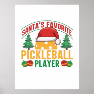 Pickleball Christmas  Poster