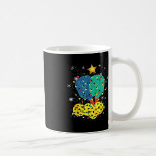 Pickleball Christmas Santa Pickleball X Mas Lights Coffee Mug