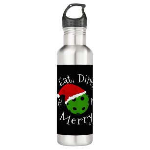 Pickleball Christmas Saying 710 Ml Water Bottle