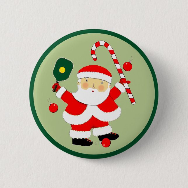 Pickleball Christmas Stocking Stuffers 6 Cm Round Badge (Front)