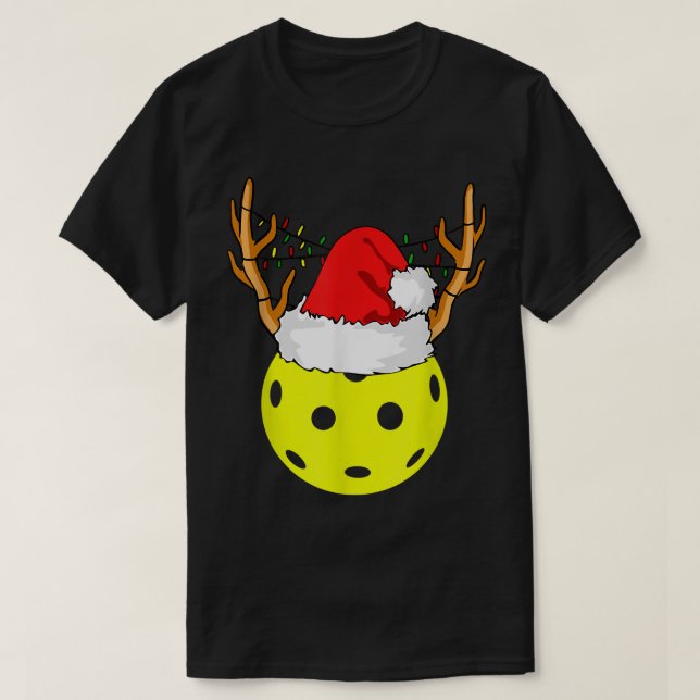 Pickleball Christmas  T-Shirt (Design Front)