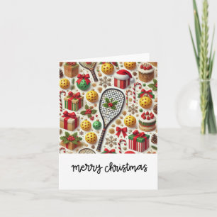 Pickleball Christmas themed Card
