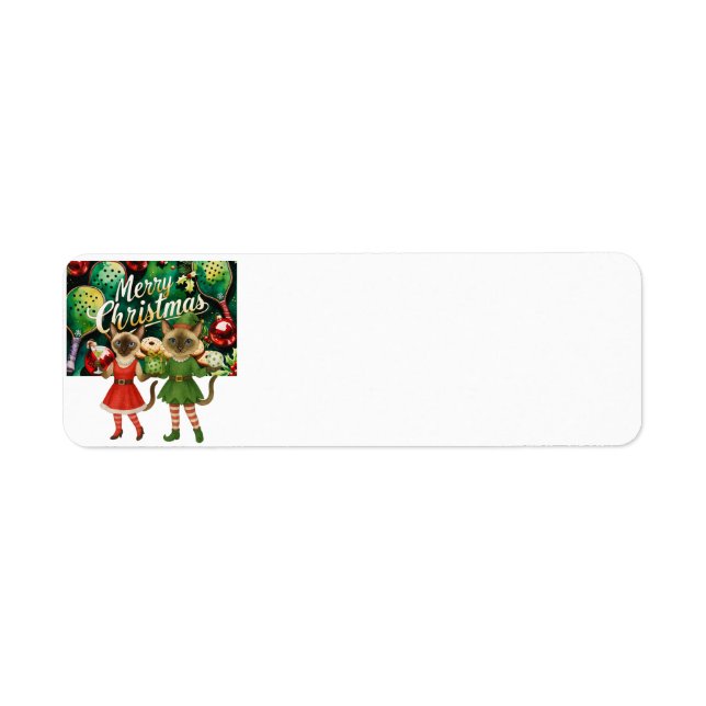 Pickleball Christmas themed for Cat Lovers (Front)