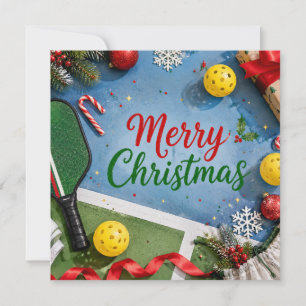 Pickleball Christmas themed  Holiday Card