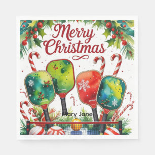 Pickleball Christmas themed  Napkin