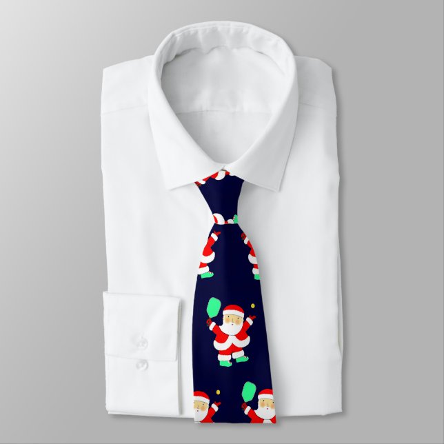 Pickleball Christmas Tie (Tied)