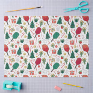 Pickleball Christmas Tissue Paper