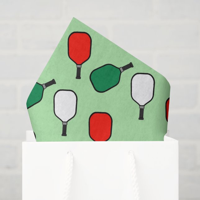 Pickleball Christmas Tissue Paper (Gift Bag)