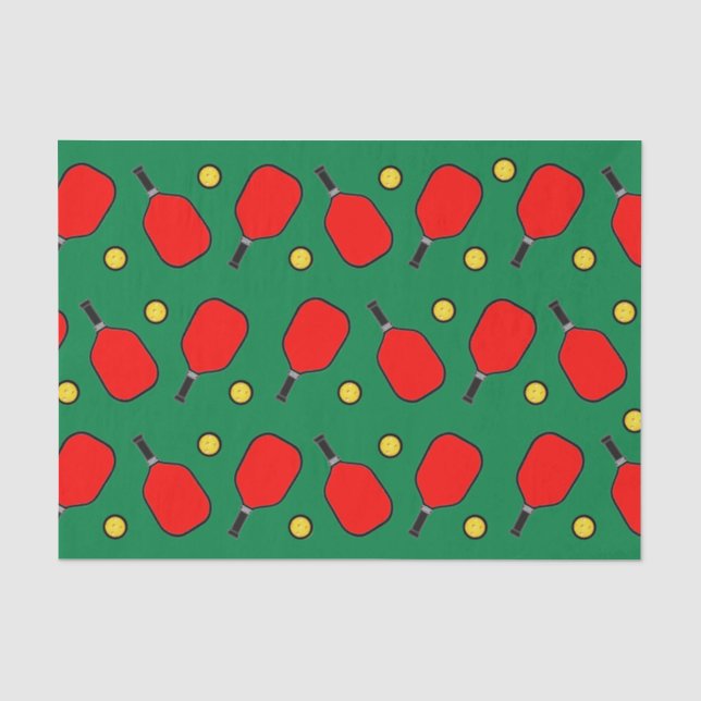 Pickleball Christmas Tissue Paper (Front)