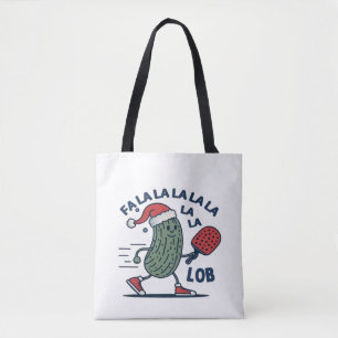 Pickleball Christmas Tote Bag