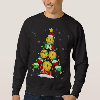 Pickleball Christmas Tree Santa Pickleball X-mas L Sweatshirt
