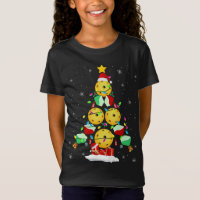 Pickleball Christmas Tree Santa Pickleball X-mas L