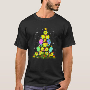Pickleball Christmas Tree Santa Pickleball X-Mas L T-Shirt