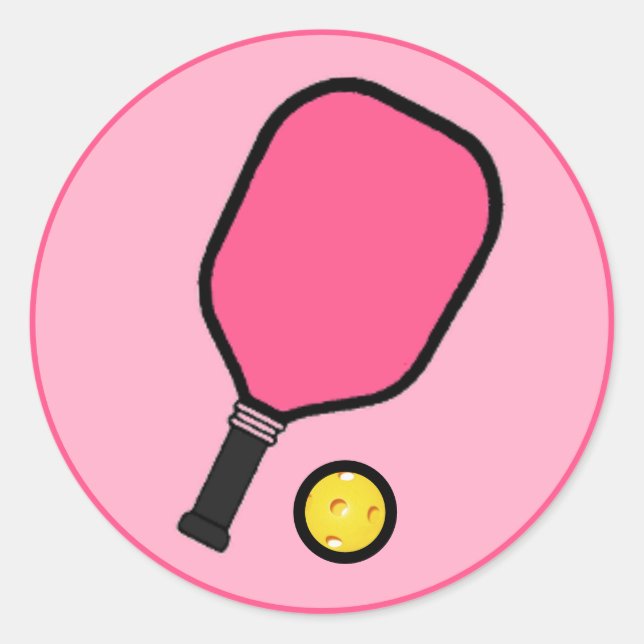 Pickleball Classic Round Sticker (Front)