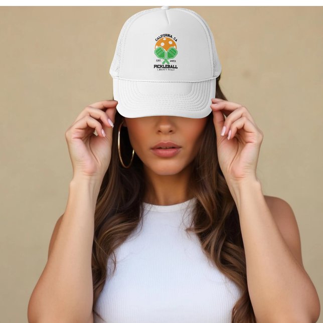 Pickleball Club Custom Paddle & Ball Trucker Hat (Creator Uploaded)