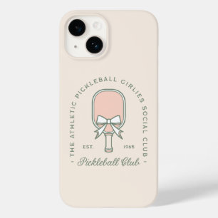 Pickleball club girlies pink and green aesthetic Case-Mate iPhone 14 case