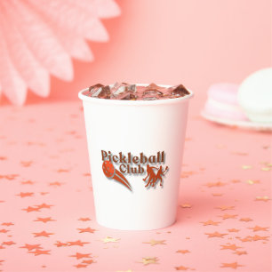 Pickleball Club Logo - Custom Gear & Gifts Paper Cups