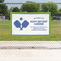 Pickleball Club Party Paddles Blue Green Custom