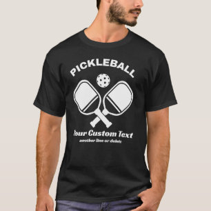 Pickleball Club Pickleball Paddle & Ball Custom T-Shirt