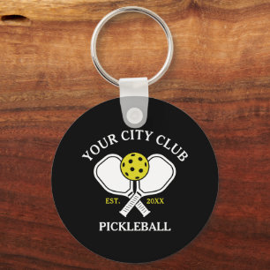  Pickleball Club Team & Custom Pickleball Player Key Ring
