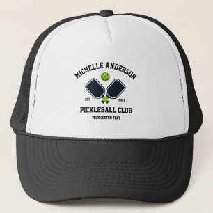 Pickleball Club Team-Paddles & Ball Personalized Trucker Hat