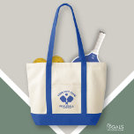 Pickleball Club Team Player Custom Pickle Gift Tote Bag<br><div class="desc">Carry your gear to the pickleball court in style with this super fun tote bag featuring crossed pickleball paddles, a ball and 3 lines of custom text. Easily change the wording to include your pickleball club name, team name, city/location or any wording of your choice. Also change the font and...</div>
