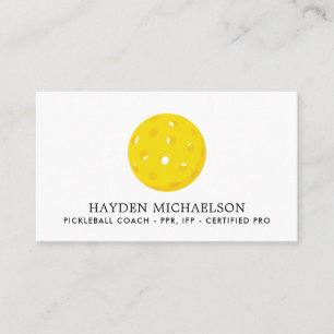 Pickleball Coach Teaching Pro - Add Your Logo Business Card