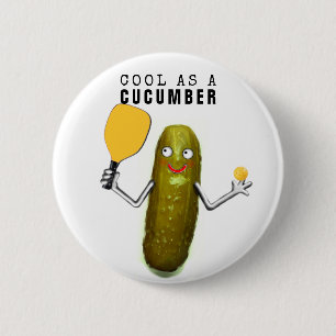 pickleball collectable 6 cm round badge