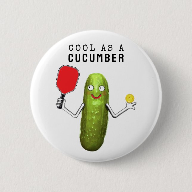 Pickleball Collectible 6 Cm Round Badge (Front)