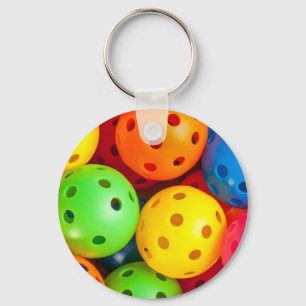 Pickleball Colorful Key Ring