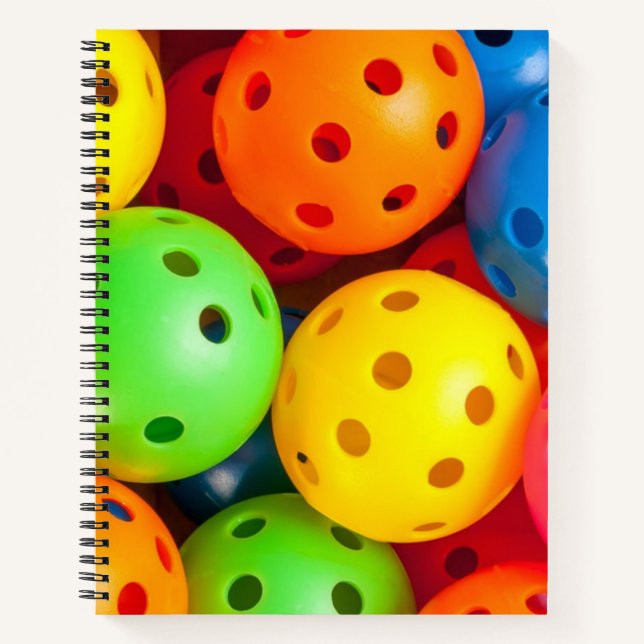 Pickleball Colorful Notebook (Front)