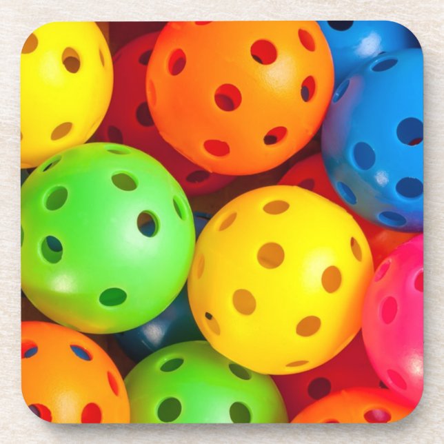 Pickleball Colourful Coaster (Front)