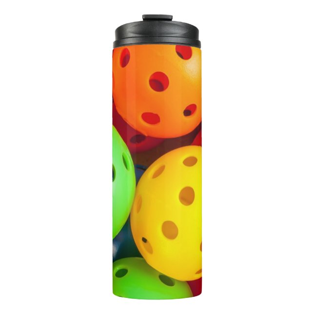 Pickleball Colourful Thermal Tumbler (Front)