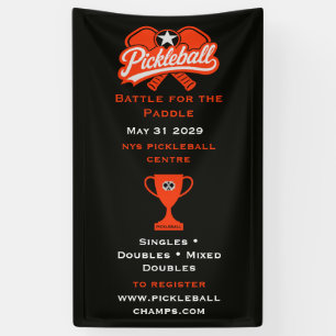 Pickleball Competition Tournement Banner
