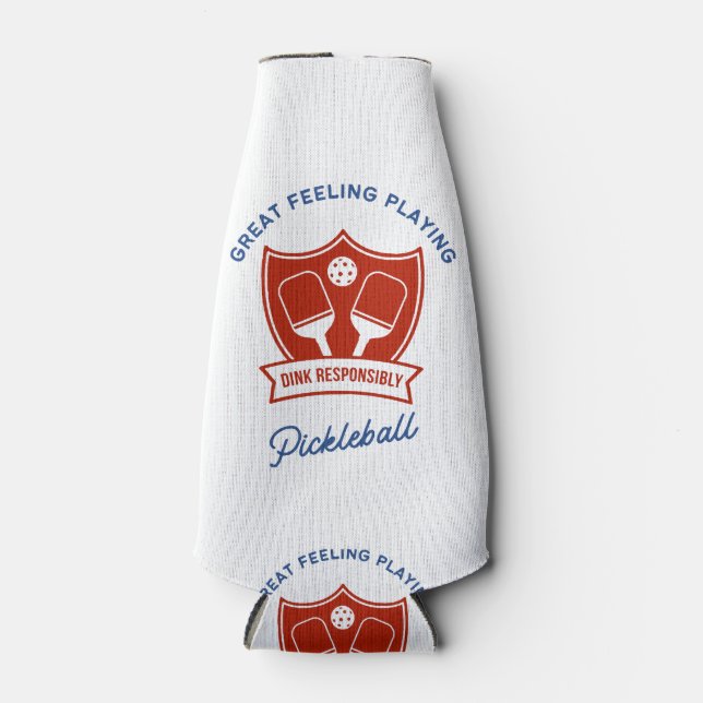 Pickleball cool design to wear bottle cooler (Front)