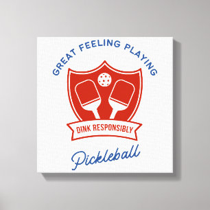 Pickleball cool design to wear canvas print