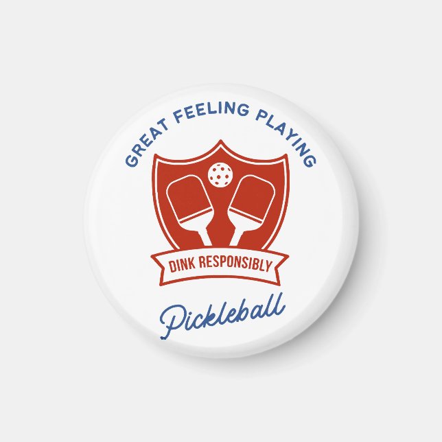 Pickleball cool design to wear magnet (Front)
