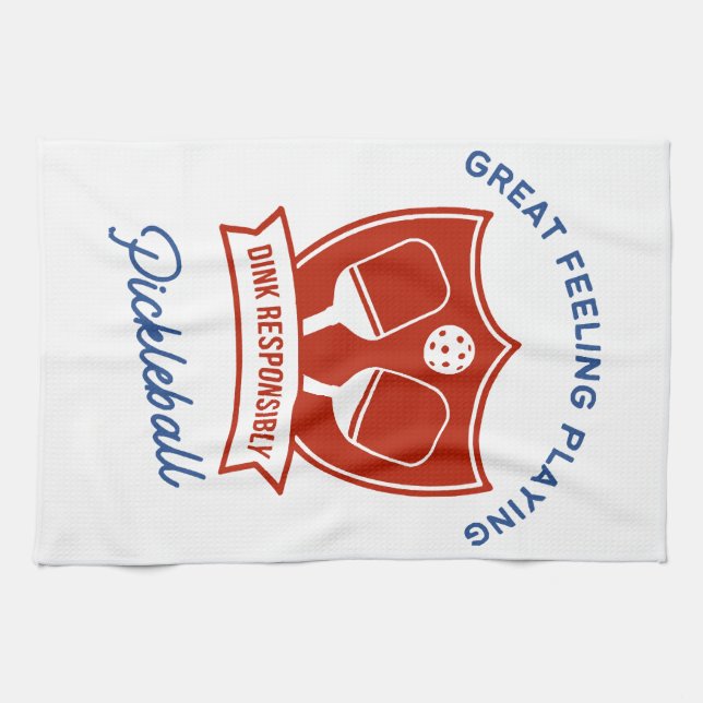 Pickleball cool design to wear tea towel (Horizontal)