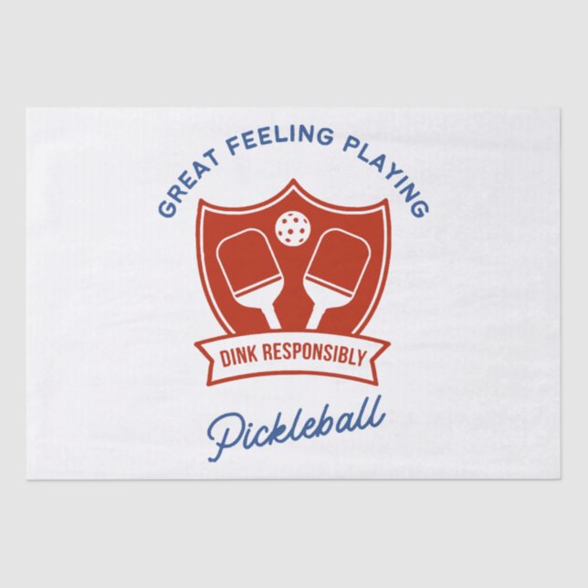 Pickleball cool design to wear tissue paper (Front)