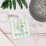 Pickleball Country Club | Bachelorette  Key Ring<br><div class="desc">Personalise it for any special family member, friend, co-worker, teacher etc., to create a unique gift for birthdays, anniversaries, weddings, Christmas, Valentines or any day you want to show how much she or he means to you. This keepsake makes a wonderful gift for any occasion: mother's day, birthdays, newlyweds, grandparents...</div>