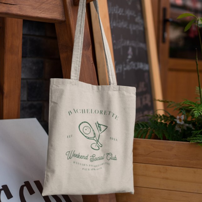 Pickleball Country Club | Bachelorette  Tote Bag (Creator Uploaded)