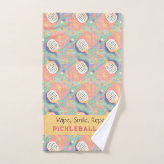 Pickleball Court Pastel Charm Towel