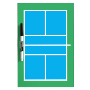 Pickleball court whiteboard for coaching lessons