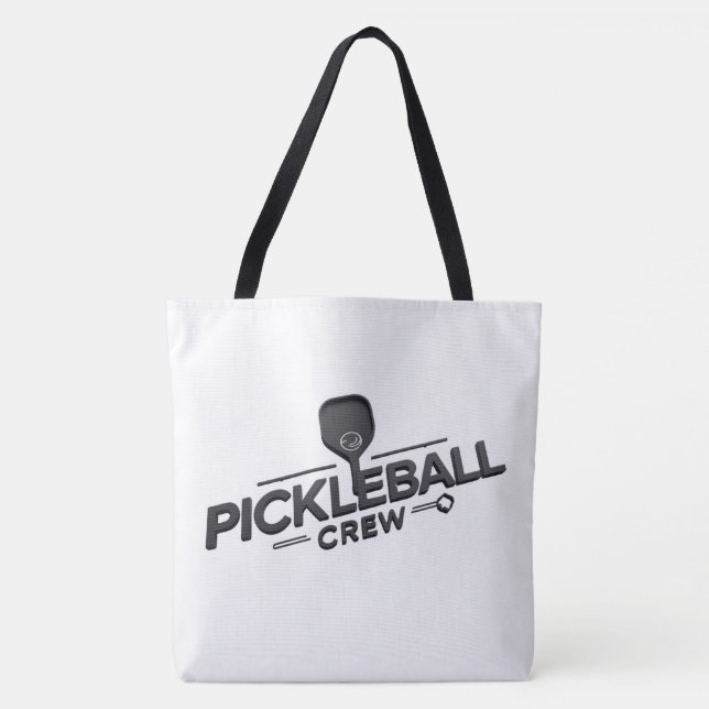 Pickleball Crew Tote Bag – Pickleball Player Shoul (Front)