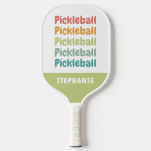 Pickleball Cute Pickleball Player Personalised Paddle