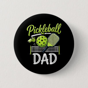 Pickleball Dad Matching Family Sport Game Day 6 Cm Round Badge