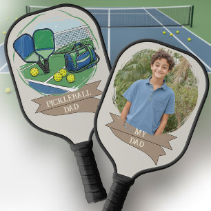 Pickleball Dad Personalised My Dad Photo Paddle