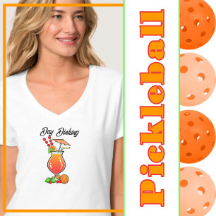Pickleball Day Dinking Tropical Hurricane Cocktail T-Shirt