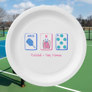 Pickleball Days & Mahjong Nights Party Paper Plate